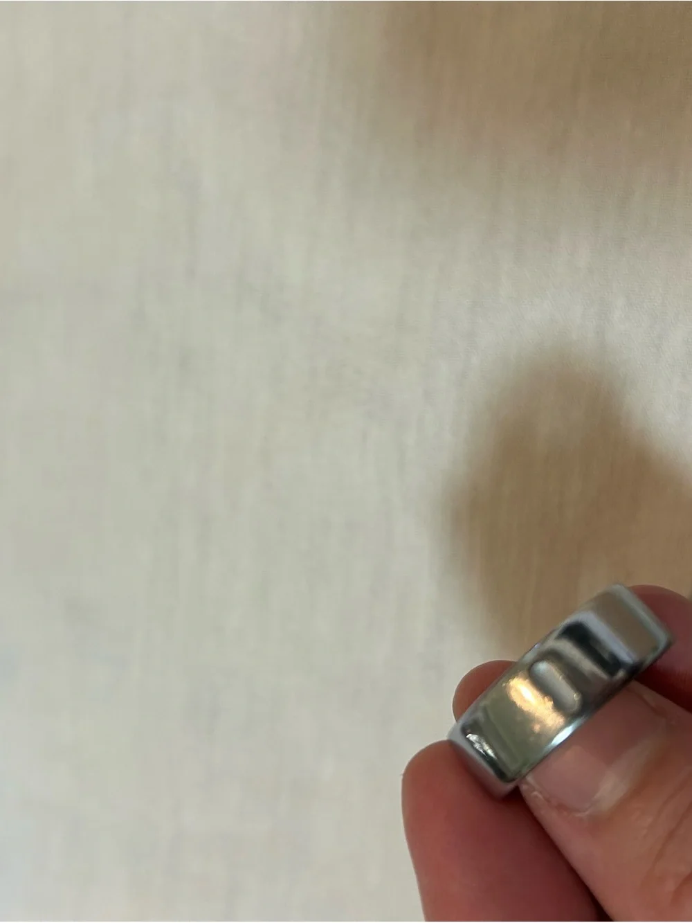 Oura Silver Polished Smart Ring SZ 8 GEN 4